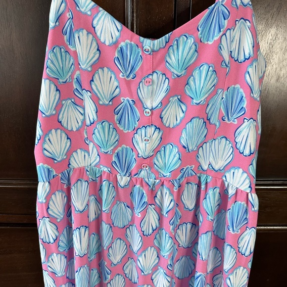 Simply Southern Pink and Blue Seashell Dress - Picture 4 of 5